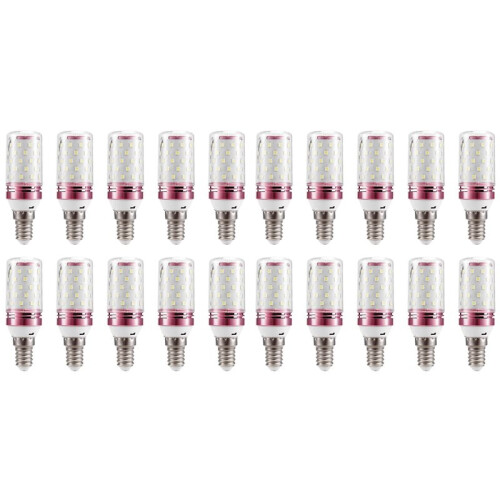 20Pcs E14 LED Corn Bulb 12W Corn Bulb Replace Halogen Lamps Small Screw-in   Efficient Bulb White Light 1