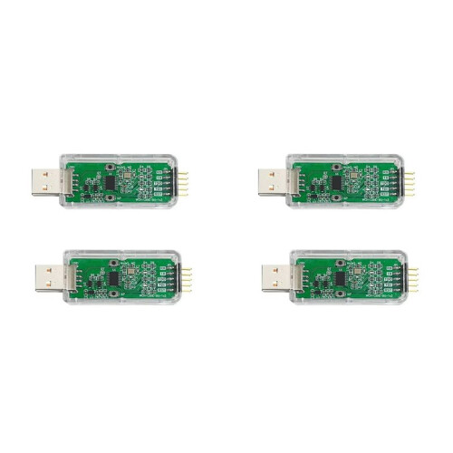 4Pcs WCH-LinkE Online Download Debugger Support WCH RISC-V Architecture MCU/SWD Interface 1 Serial Port to USB Channel