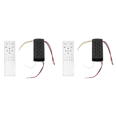 2X Ceiling Fan Light Controller 24V 30W Inverter Motor AC220V Stepless Dimming Temperature 433