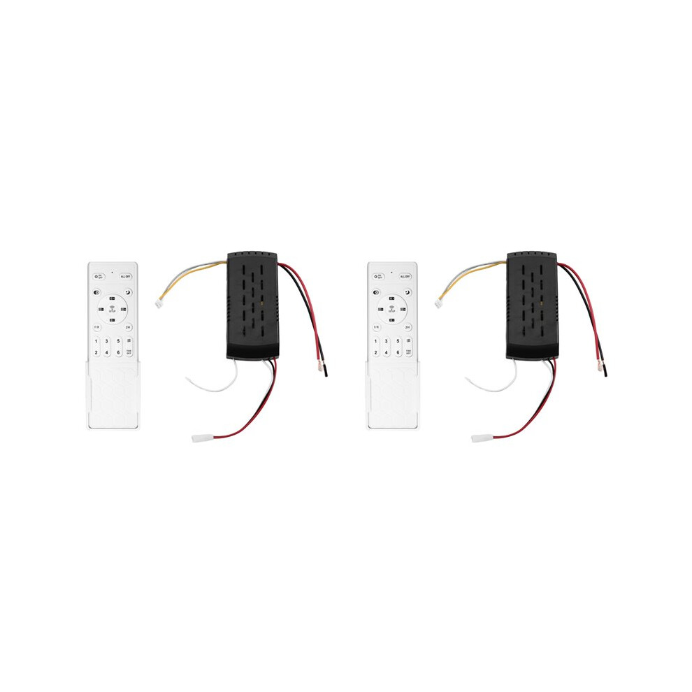 2X Ceiling Fan Controller 24V 30W Inverter Motor Ac220v Stepless Dimming Temperature 433 Light 6033507478496