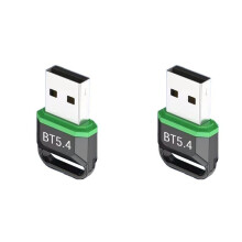 2X USB 5.4 -Adapter för PC - USB-Dongelmottagare/Sändare för Stationär Bärbar Datorhögtalare