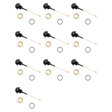 10X Antena Pequena 2.4G WIFI À Prova D'Água IPEX1 Conector RF1.37 Cabo Coaxial 50W 6DBI 2400-2500mhz 10cm