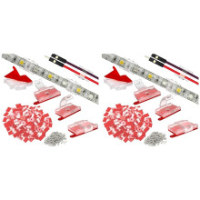 200PCS Mounting Clips for LED Light Strips with Self-Adhesive Tape + Screw Light Clips for Indoor Light Strips