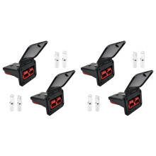 4PCS Plug Mounting Panel with Dust Cover, Panel Base with Dust Cover,Compatible with for Anderson SB175 Series 50A