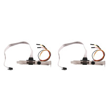 2X 586 Motherboard Mouse Keyboard for PS/2 Baffle Lead Connection Cable for PS/2 with COM/Serial Port Baffle