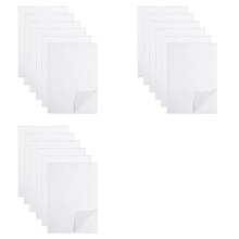 18 Sheets of Sticky Water Soluble Embroidery Stabilizer, Dissolvable Printing Paper Wash for Printed Embroidery