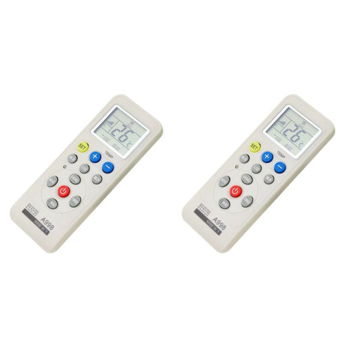 2X Universal Air Conditioner Remote Control AC LCD Remote Control 5000 in 1 Low Power Consumption Remote Control 1