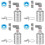 4set 1/2Inch to 3/4Inch Water Float Valve,Stainless Steel Float Valve,Fully Automatic Water Level Controller Float Valve 1
