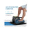 Under-desk elliptical trainer, seated pedal exerciser, supports forward and reverse motion, 12 training programs, LCD display. 4