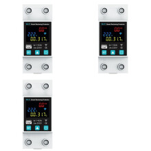 3X New 1P 1-63A Tuya WiFi Circuit Breaker LED Display with Power Metering Life Control Via Alexa Home