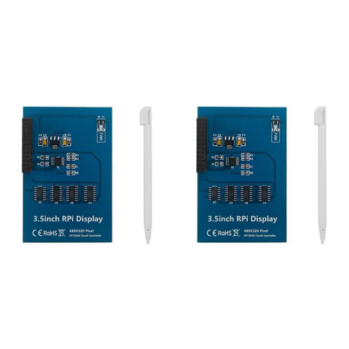 2Conjunto Tela Sensível Ao Toque RPI de 3,5 Polegadas 480X320 para Raspberry Pi 5 5B 20 Frame TFT LCD Módulo Tela com Touchpen