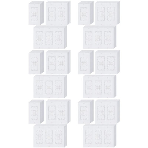 120Pcs Wall Insulation Outlet Insulators Sealers,Electrical Outlet Insulation Pads for Wall, Light,  Socket