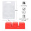 90pcs Wax Melt Container Clamshell Packaging Mold Box for Plastic Clear Empty Wax Candle Melt Tart Packaging Container 9
