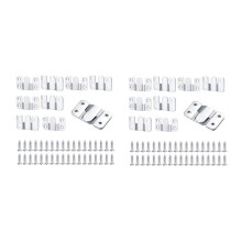 20 Stück Unterputz Halterung Verriegelung Hängen Möbel Verbinder Edelstahl Wand Halterung Bilder Rahmen Halterungen