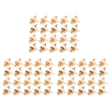 60Pcs Gold Plated RCA Terminal Jack Plug Female Socket Chassis Panel Connector for Amplifier Speaker