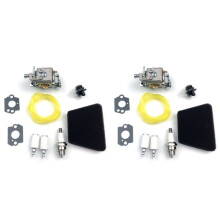 2X Carburetor Air Filter Set for Partner 351 352 370 371 390 391 401 420 422 Chainsaw 5300718-21 for Walbro 33-29