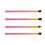 4St Cosmetisch Oogmake-Up Brush Set Roze Reistool 2