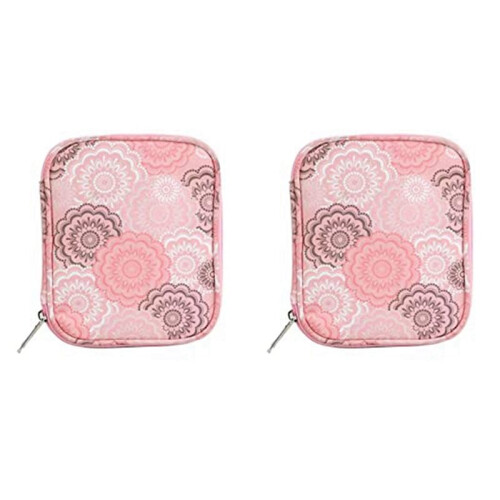 2X Crochet Hook Case Only, Crochet Needle Case Organizer, Crochet Hook Storage Case Empty, Crochet Hook Case (Bag Only)