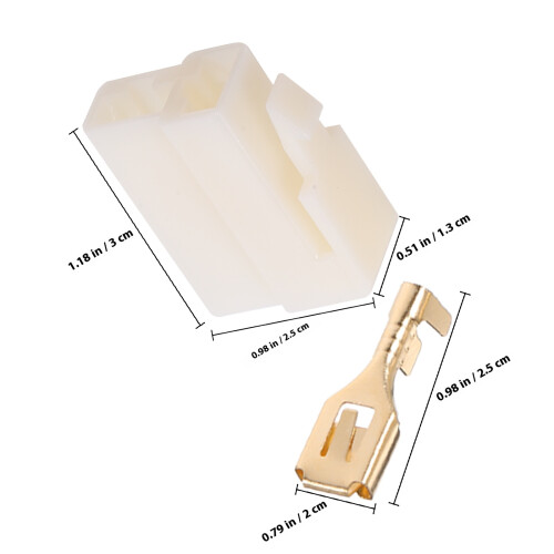 10Sets Wire Connector Kit Voor Autokabels Wit ABS 1
