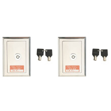 2X Garagedörröppnare, Elektrisk Dörrrullbrytare Låsbox, Ytmonterad Dold Knappbrytare B