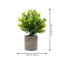 1St Sfeervolle Kunstmatige Groene Plant Potted Voor Huisdecoratie