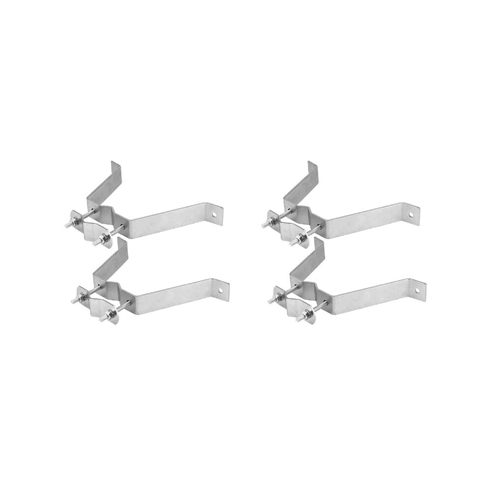 4X Heavy-Duty Double Wall Mount For Tv Antenna Mast With Brackets & Lag Bolts 6031735482988