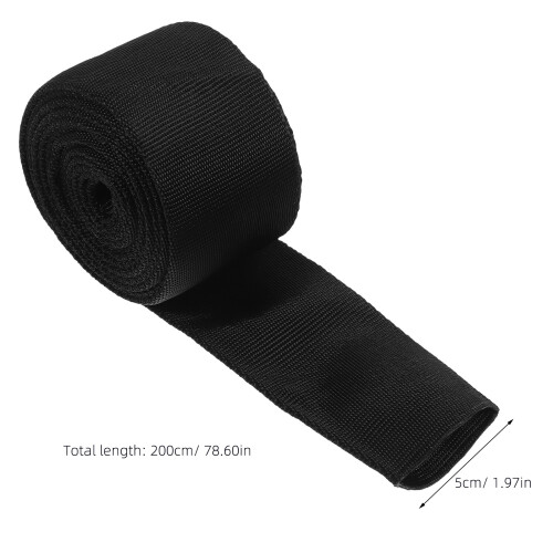 1Winch Rope Line Cover Zwart Polyester Met Lange Levensduur