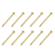 10X Kawaii Ballpoint Pen Alloy Pen with Large Diamond Black Refill Pen Fashion School Office Supplies, Gold