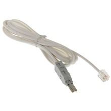 MÅLEKABEL RJ11-W/LSA-W/2/2M