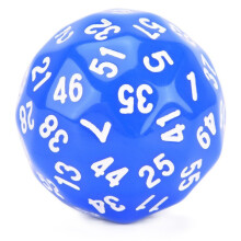 RPG terninger 60-sidet blå