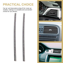 4St Dashboard Ventilatierooster Sierstrip Met Strass Versiering