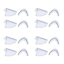 8 Pairs Eye Glasses Side Shields Slip Clear Side Shield for Safety Glasses
