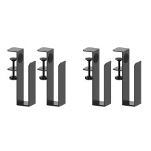 4X Table Sides Laptop Rack Charging Cooling Stand Tray Desk Organizer Storage Holder for Pad Under Desk Management Tray