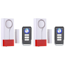 2X Tür-/Fenster-Offen-Alarm, Kabellose Fernbedienung, Magnetsensor, Glockenspiel, Diebstahlschutz, Heimsicherheit, DIY-Schutz
