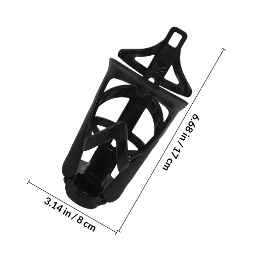 1Motorfietsbekerhouder Multifunctioneel Aluminium Zwart 1