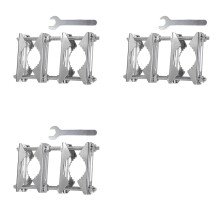 3X Morsetto per Palo Antenna Doppia V Jaw Block con Bulloni Morsetto Palo-Palo, Supporto per Ombrellone da Giardino Palo-Palo per Impieghi Gravosi