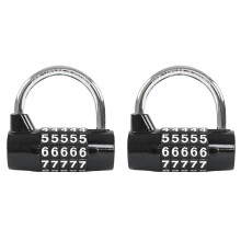 2X Cadenas à Combinaison à 5 Chiffres avec Mot de Passe, en Alliage de Zinc, pour , Sécurité et Sécurité.