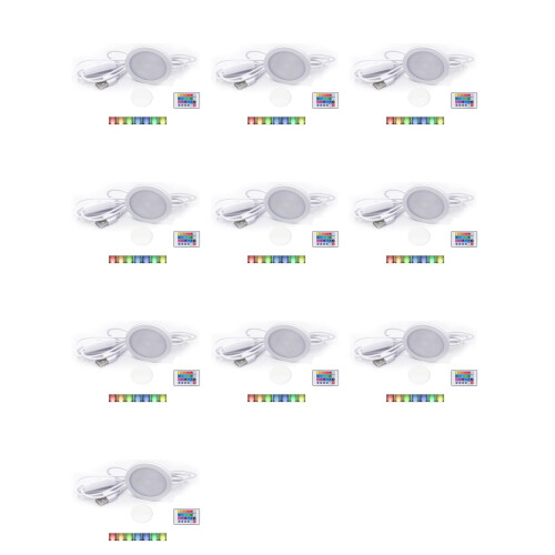 10X DIY Model for Led Lamp Kit,Bright Light -Efficient Custom Lighting Project Multicolor Led Light Parts