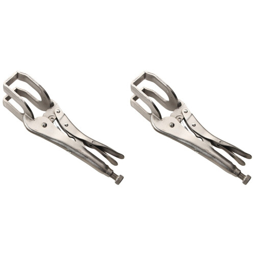 2X Vise de Aço de 11 Polegadas, Placa de Solda Fixa, Alicate de Fixação de Aperto de Metal