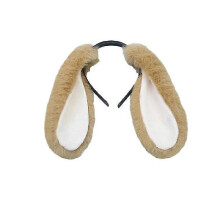 (color 1) Animal Furry Ears Hair Headband Halloween Costume Headwear For Women Men At Birthday Party Anime Theme