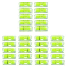 30Pcs Bubble Spirit Level 10X10X29mm Square Levels for Wall Frames Art Displays Picture Hanging RV Tripod Measuring