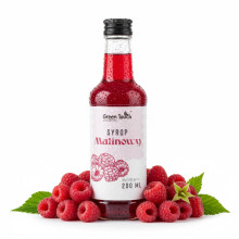 Hindbærsirup 200 ml 40% hindbær naturlig uden farvestoffer og konserveringsmidler