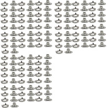 75 Sets Marine Grade Twist Lock Fasteners Turn Button Eyelet and Stud, for Canvas Fastener Turn Buttons