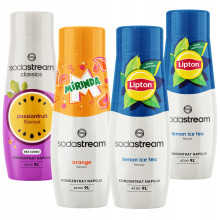 Sodastream sirup 2x Iste Citron + Mirinda + Passionsfrugt Passionsfrugt