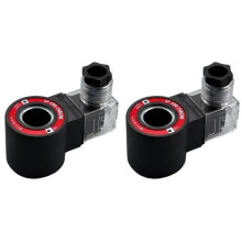 2X Bobina de Válvula Solenoide SP-COU-24DC 80, Diámetro Interior 18 mm