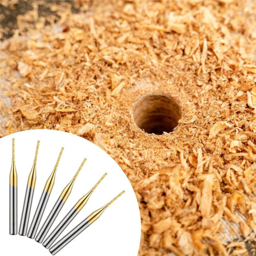 20 Pcs 1/8 Inch 1mm End Mill Bits Titanium Coat Carbide Engraving Milling Cutter CNC Router Bits for PCB Machine 2
