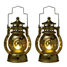2X Ramadan LED-Lyktaljus Eid-Dekoration för Hemmet Islamisk Muslimsk Festivalfest Ramadan Kareem Dekor B