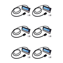 6X LP02 Magnetische Skala DRO-Anzeige Integriertes Eingebettetes Magnetmesssystem Magnetband mit Fleckenband Holzbearbeitung