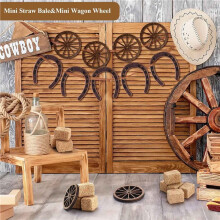 120 Pezzi Forniture per Feste Occidentali Centrotavola Vintage per Bomboniere A Ferro di Cavallo Portafortuna Decorazioni da Cowboy