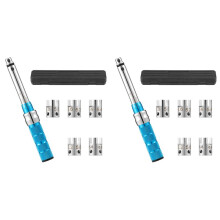 2X Llave Dinamométrica para Radios, Juego de Llaves para Radios de Motocicleta de 2 A 10 NM, Llave Dinamométrica de Acero para Radios de Rueda con